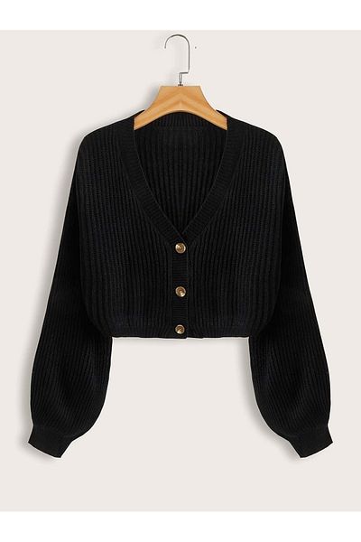 ATEMODAA Tricotaj de damă Cardigan cu nasturi
