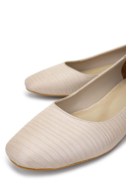 Tamer Tanca Kadın Hakiki Deri Bej Babet Ayakkabı