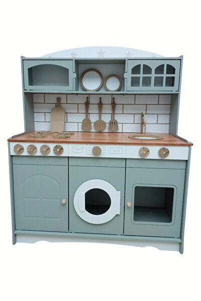 Hedef Ahşap Yemek Eğlencesi Renkli ve Eğitici Oyuncak Mutfak Seti