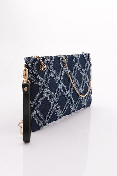 DGN Geanta de dama din denim bleumarin - 52283448