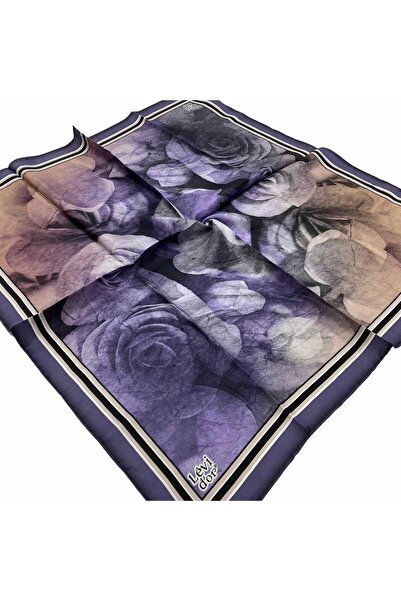 Levidor Μωβ με μοτίβο μπατίκ μεταξωτό μαντήλι 21347