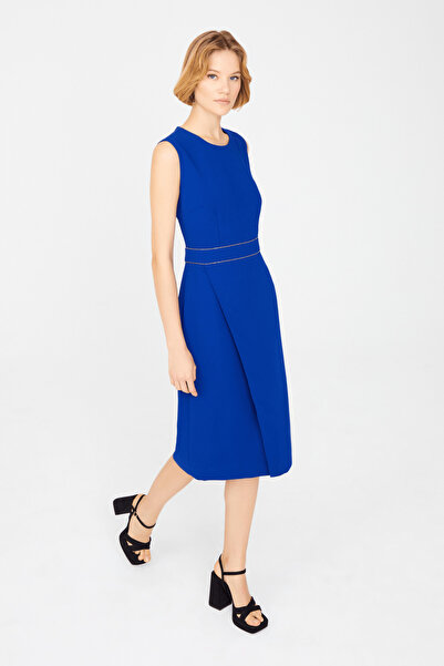 Naramaxx Yırtmaç Detaylı Midi Boy Elbise