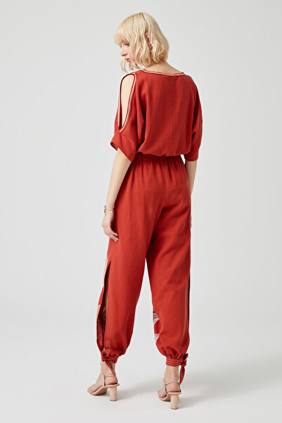 Naramaxx Baskılı Doğal Şalvar Pantolon