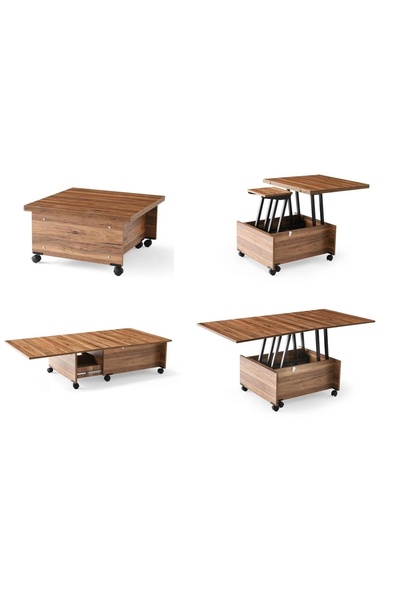 Evistro Akıllı Sihirli Laptop Sehpa/ Yemek Masası / Orta Sehpa Atlantik Çam