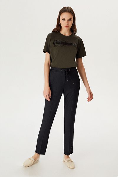 Naramaxx Carrot Form Trousers with Lace-up Waist