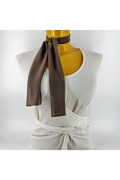 Tedz Collection PAREDORA Light Brown Short Scarf