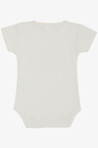 Breeze Flower Printed Ecru Bodysuit for 9-3 Years Old Baby Girl