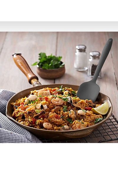 YDGR Modern Black Flat Silicone Spatula