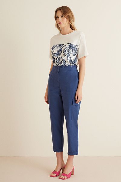 Naramaxx Embroidered Waist Cargo Pants