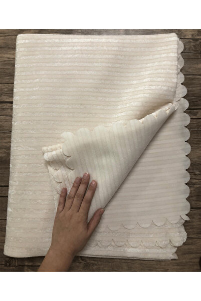 turkanlarhome Husa de canapea cu dungi cu burete crem model nou