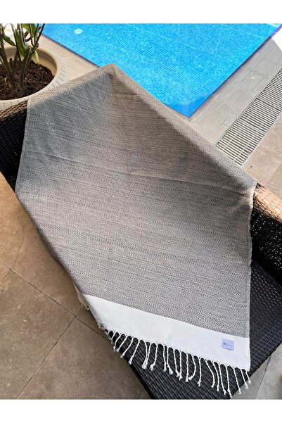Blue Burgeon %100 Pamuk Banyo Havuz Duş Sauna Hamam Peştemal Plaj Havlusu, Pe...