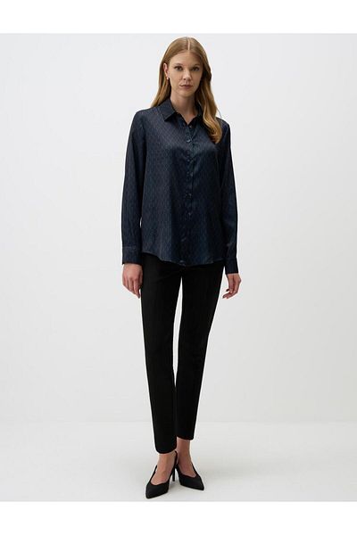 Jimmy Key Black High Waist Regular Leg Knitted Trousers