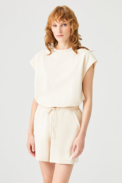 Naramaxx Beli Lastikli Pamuk Karışımlı Örme Şort