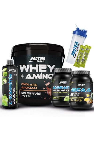 Protein Zamanı 3750 Gr Powder Whey Protein - Combination of Bcaa, Creatine and L-carnitine