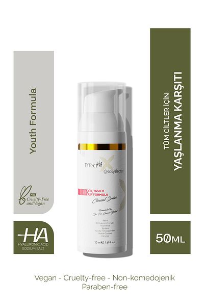 EffectHA Youth Formula 50ml - Anti-Aging Night Care Serum for All Skin