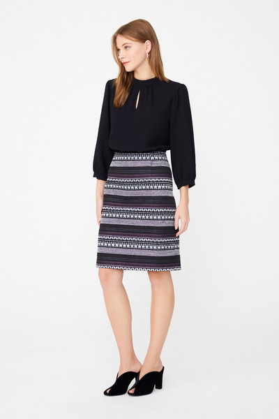 Naramaxx Eteği Dokulu Kruvaze Elbise