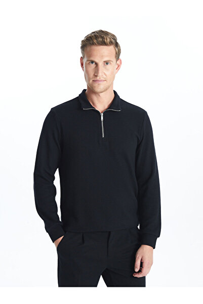 LC Waikiki Stand Collar Long Sleeve Men's Sweatshirt