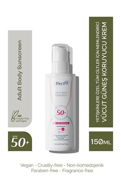 EffectHA SPF50 Moisturizing Body Sunscreen Cream Special for Adults