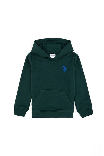 U.S. Polo Assn. Boy's Dark Green Basic Sweatshirt 50293609 -Vr079