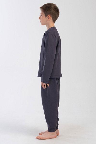 VİENETTA Costum de pijama afumat cu mânecă lungă pentru băiat C6T0N0O304