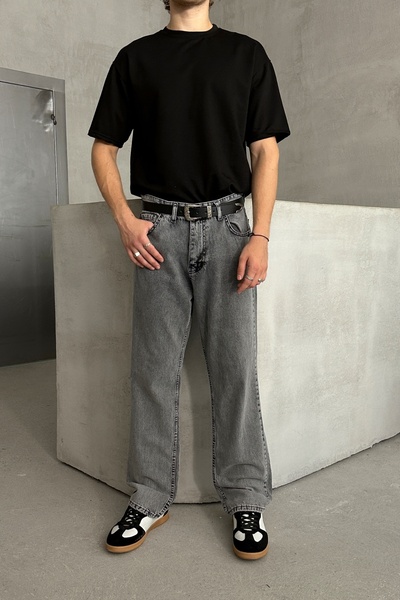 HYMAN Férfi táskás Jean nadrág