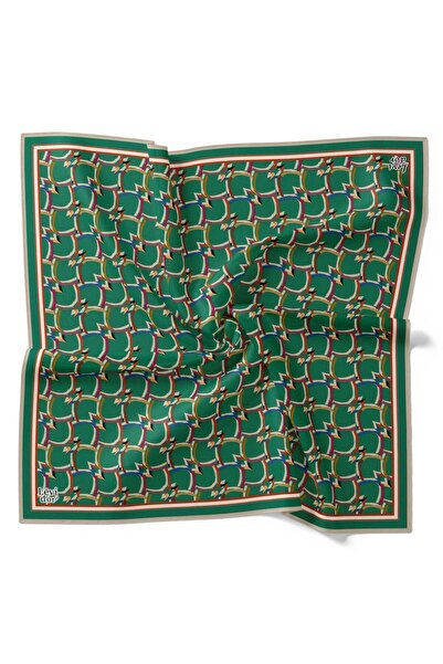 Levidor وشاح تيفيل الحريري 4089 - 2 نمط مختلط باللون الأخضر