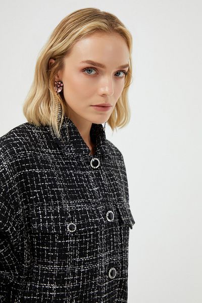 Naramaxx Wide Cut Plaid Jacket