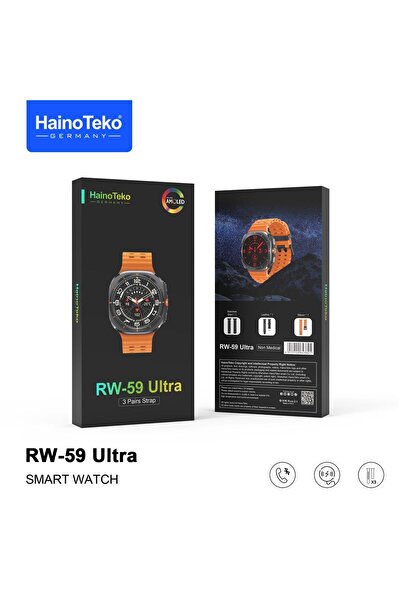 TEKNOBO hw59 akıllı saat watch ultra ust kalıte amoled ekran cift cekırdek ıs...