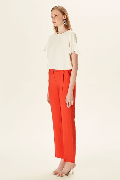 Naramaxx Wide Leg Belted Trousers