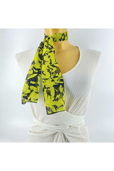 Tedz Collection Paredora Amazon Yellow Short Scarf