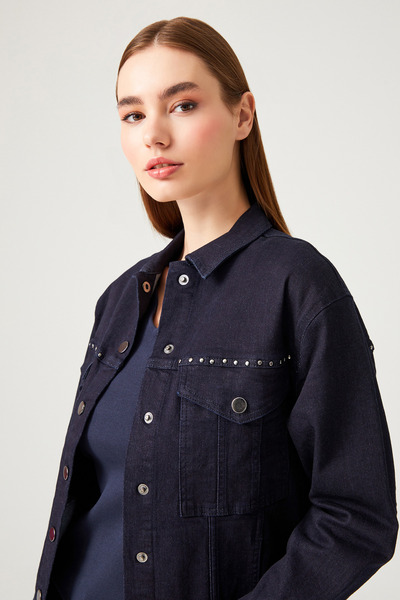 Naramaxx Zımbalı Denim Ceket