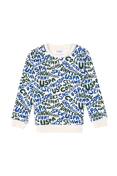 U.S. Polo Assn. Boys' Cream Sweatshirt 50293460 -Vr071