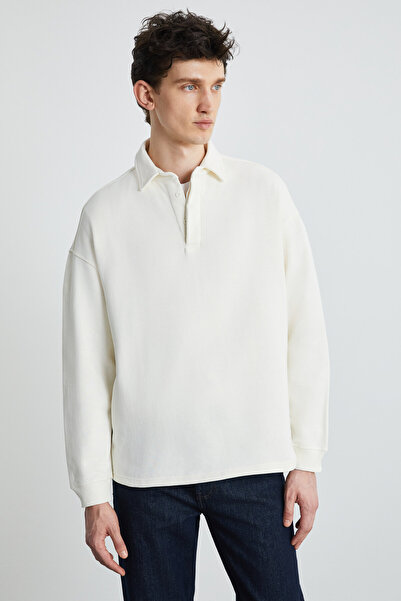 GRIMELANGE Ανδρικό φούτερ βανίλιας BERNY