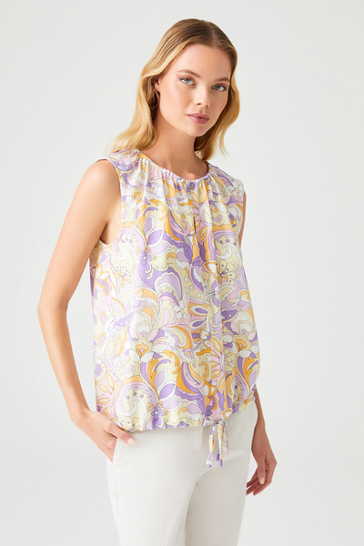 Naramaxx Büzgü Detaylı Önü Bağlamalı Bluz