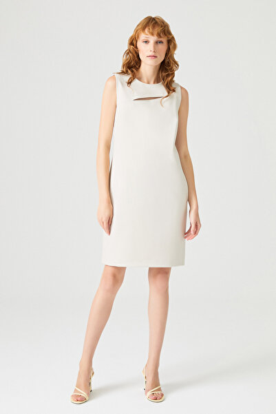 Naramaxx Yaka Detaylı Klasik Elbise