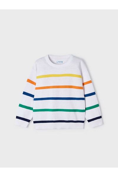 MAYORAL Boy Mercerized Striped Sweater 3357