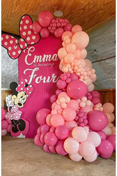 Çemrek Süs Parti Набір повітряних кульок фуксії, рожевого та світло-рожевого ...