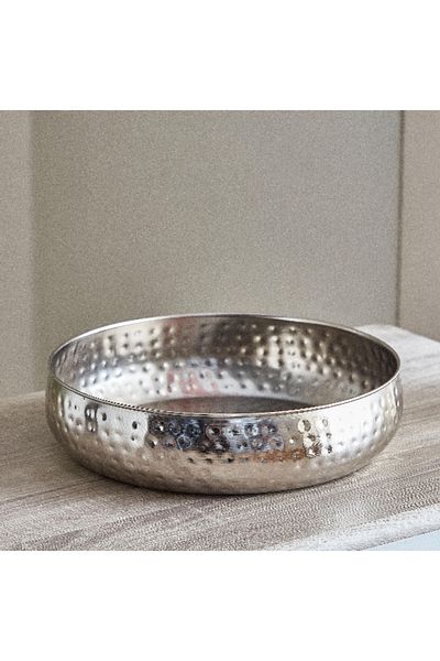 Home Box Avya Metal Hammered Urli - 30x30x7 cm