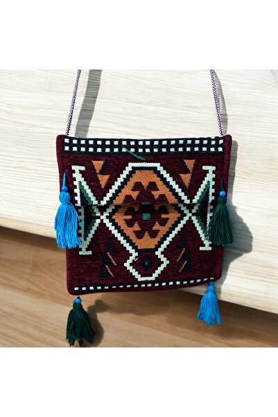 MODA Etnik kilim desenli unisex heybe