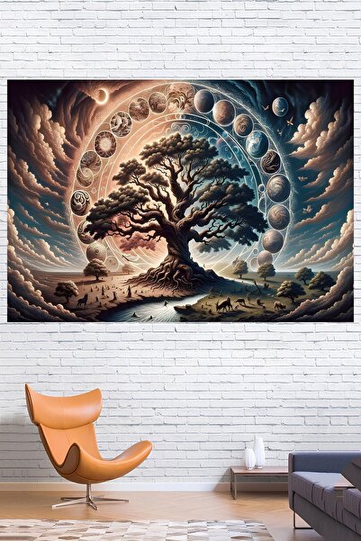 Vendini Cennet Ağacı Duvar Örtüsü Duvar Halısı Wall Tapestry