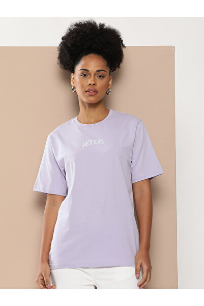 Difference of Opinion By Styli Oversized Butterfly Graphic Print T-Shirt