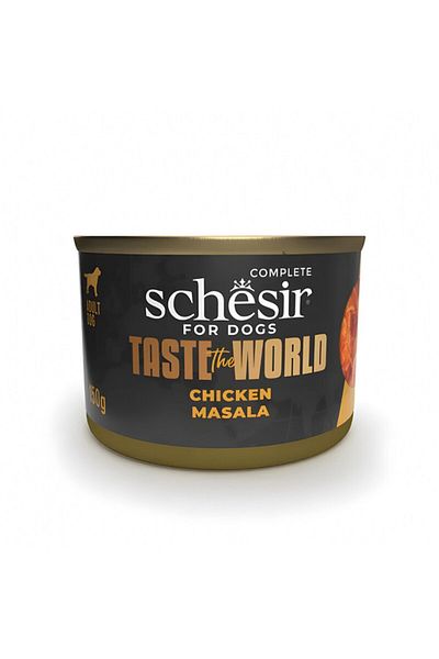 Schesir Taste The World Dog Wholefood Chicken Masala Wet Food 150g