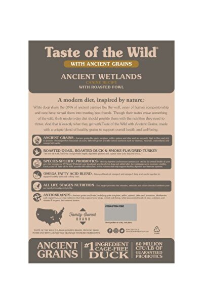 Taste of the Wild Ancient Wetlands with Roasted Fowl Dry Dog Food - 12.70KG