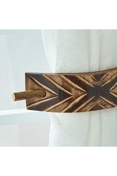 Home Box Lacto Mango Wood Stick Tie Back