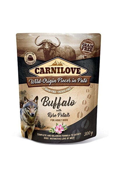 Carnilove Buffalo with Rose Blossom for Adult Dog Wet Food - 300G