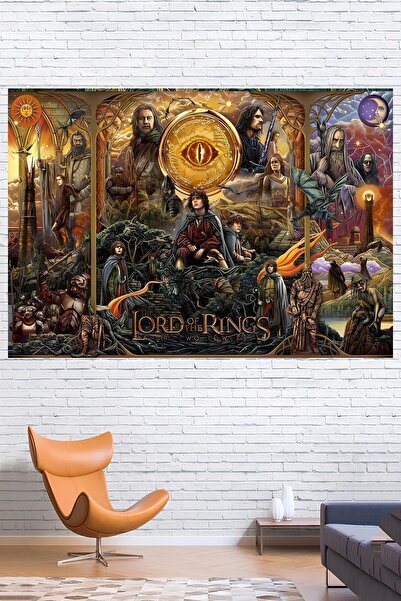 Vendini Lord of the Rings Two Towers Wall Cloth Wall Tapestry Wall Tapestry