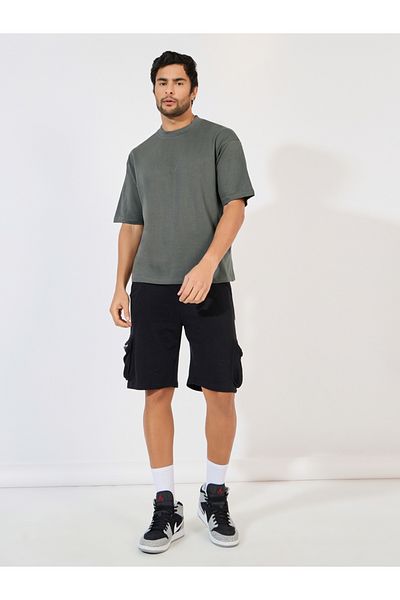 Styli Mock Neck Oversized T-Shirt