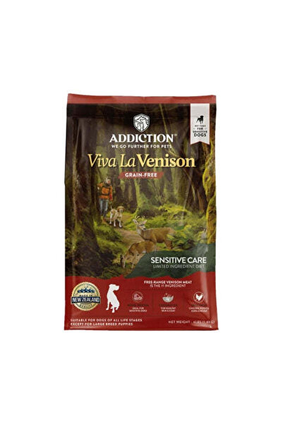 Addiction طعام جاف للكلاب من Viva La Venison - 4 رطل
