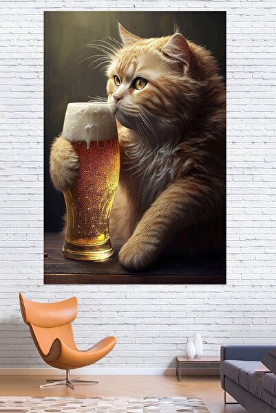 Vendini Quality Fabric, Charismatic Cat Wall Cover Wall Tapestry Wall Tapestry