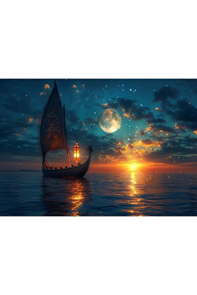 Vendini Gün Doğumunda Durgun Sularda Duvar Örtüsü Duvar Halısı Wall Tapestry